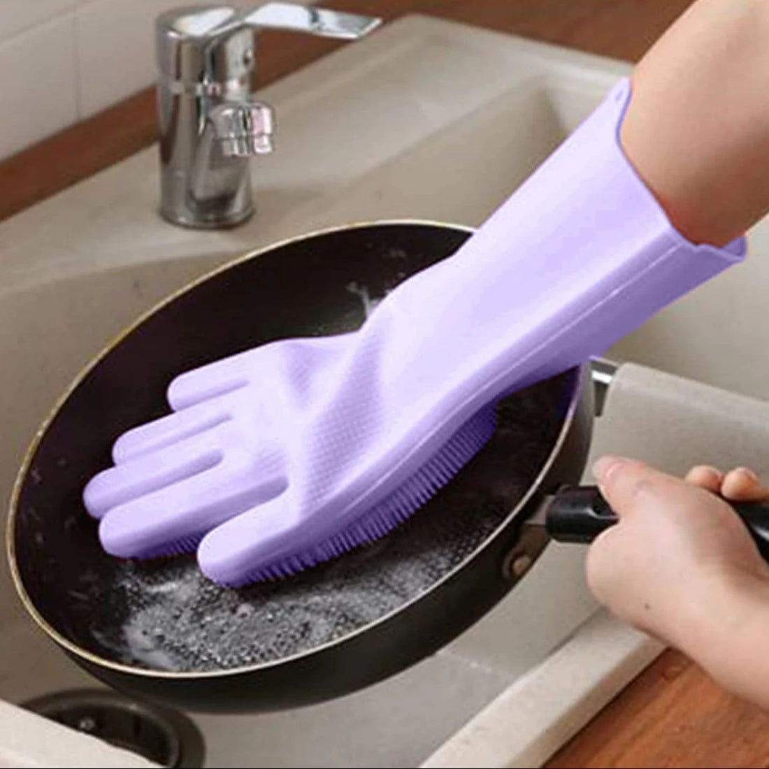 Silicone Dishwashing Gloves Durable Quality Comfortable Grip Reliable Performance Easy Cleaning